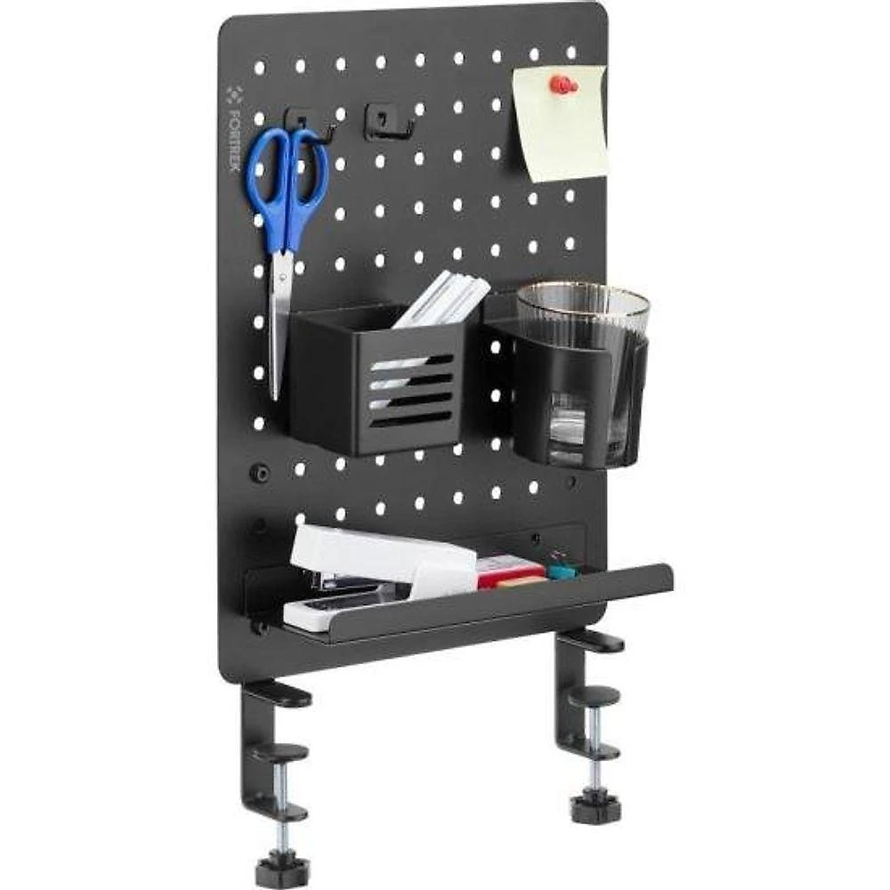 Painel Organizador Grid Space Office com Kit de Fixação e Acessórios Inclusos Preto Fortrek