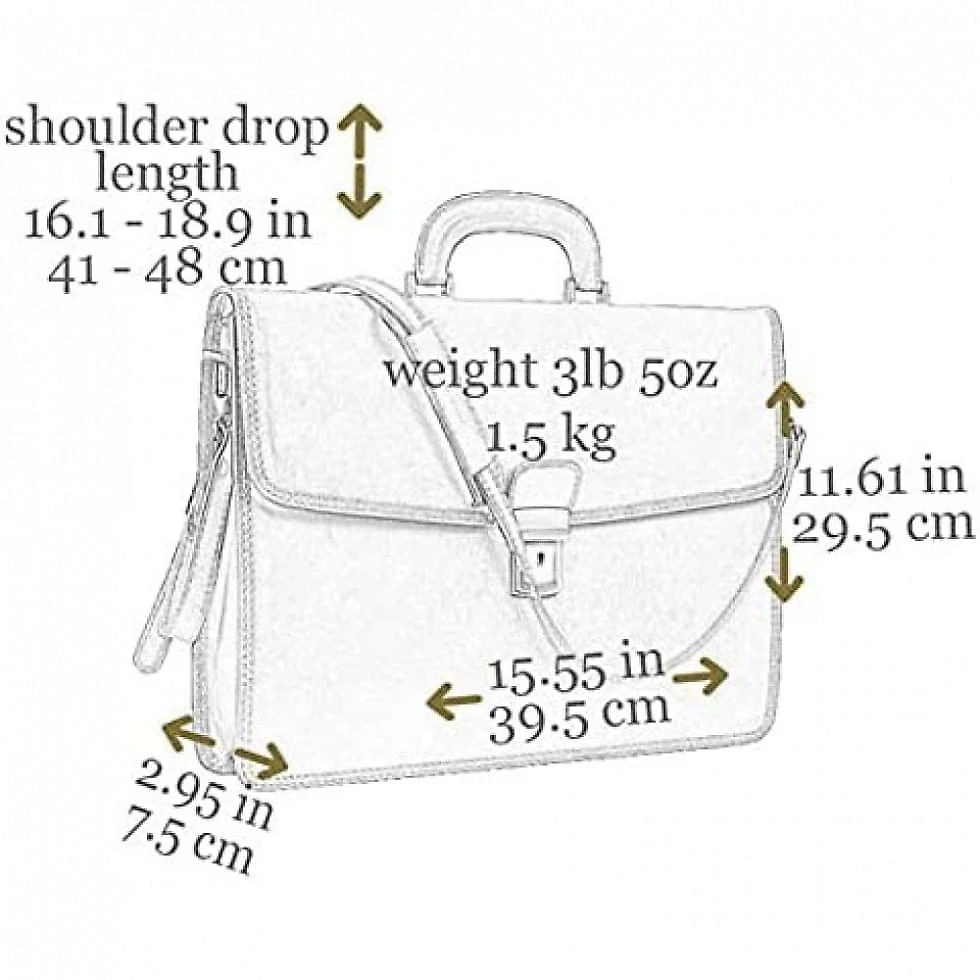 Bolsa Maleta Time Resistance de Couro Masculina para Laptop , Marrom Claro
