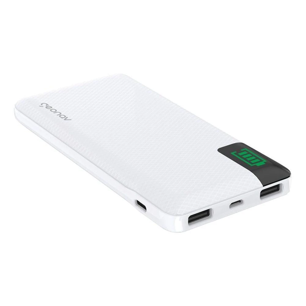 Carregador Portátil 10.000 Mah Branco