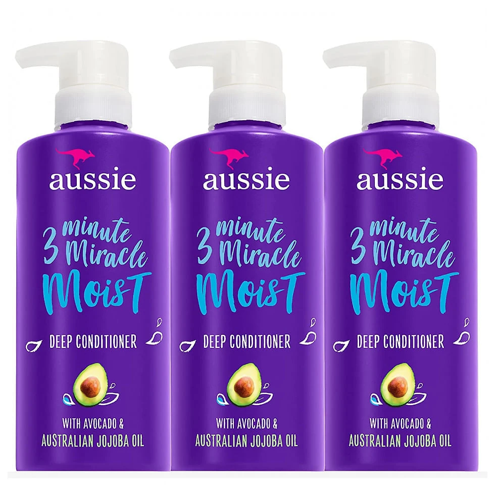 Condicionador Aussie Deep, com Abacate. Sem Parabenos, 3 Minutos Milagre Húmidos, Para Cabelos Secos, 16 Fl Oz, ...