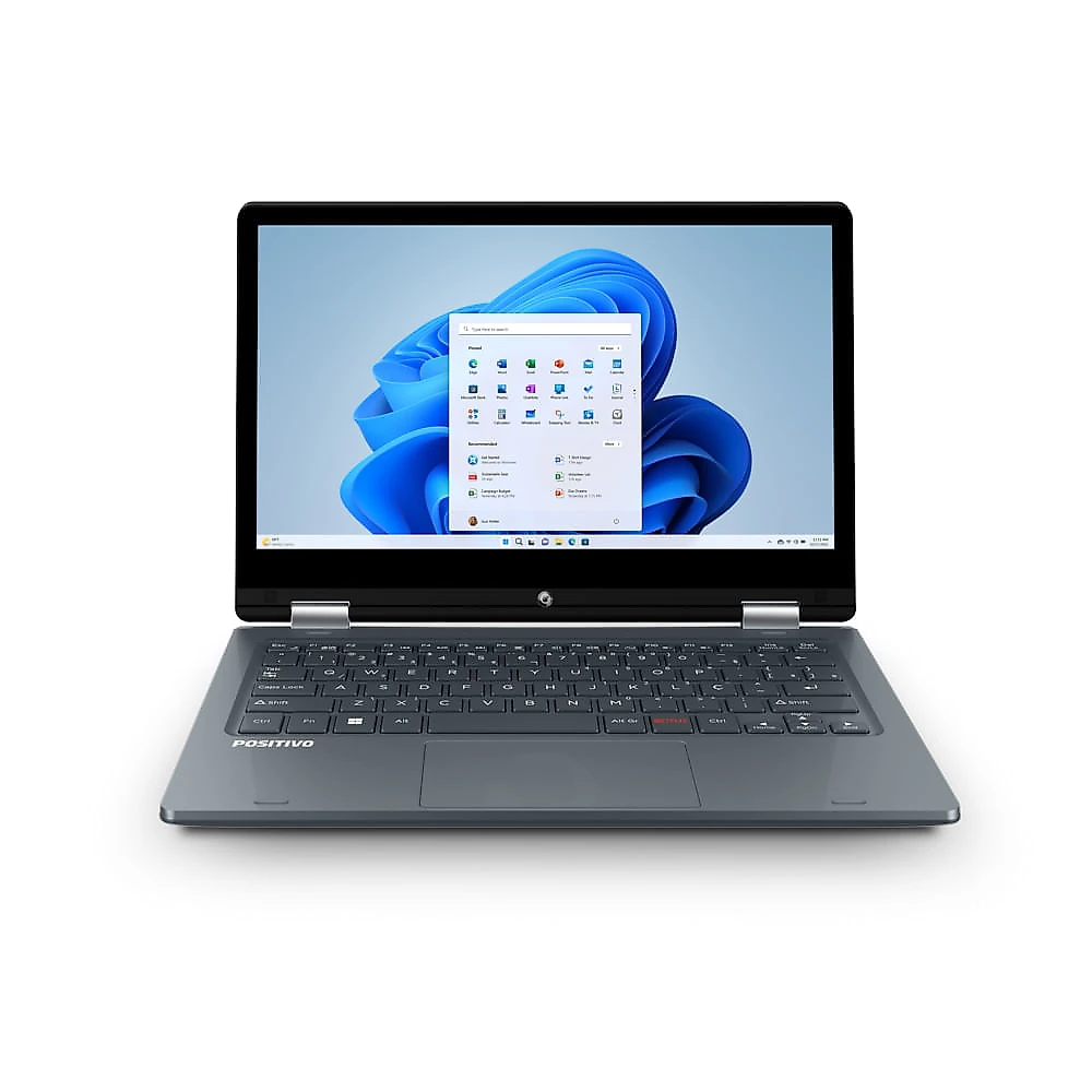 Notebook 2 em 1 Positivo Duo C464D-2 Intel® Celeron® Windows 11 Home 11,6" - Cinza Escuro - Inclui Microsoft 365*