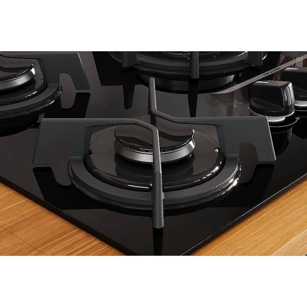Cooktop a gás itatiaia itaplus 3700000494 5 bocas vidro temperado tripla chama preto bivolt