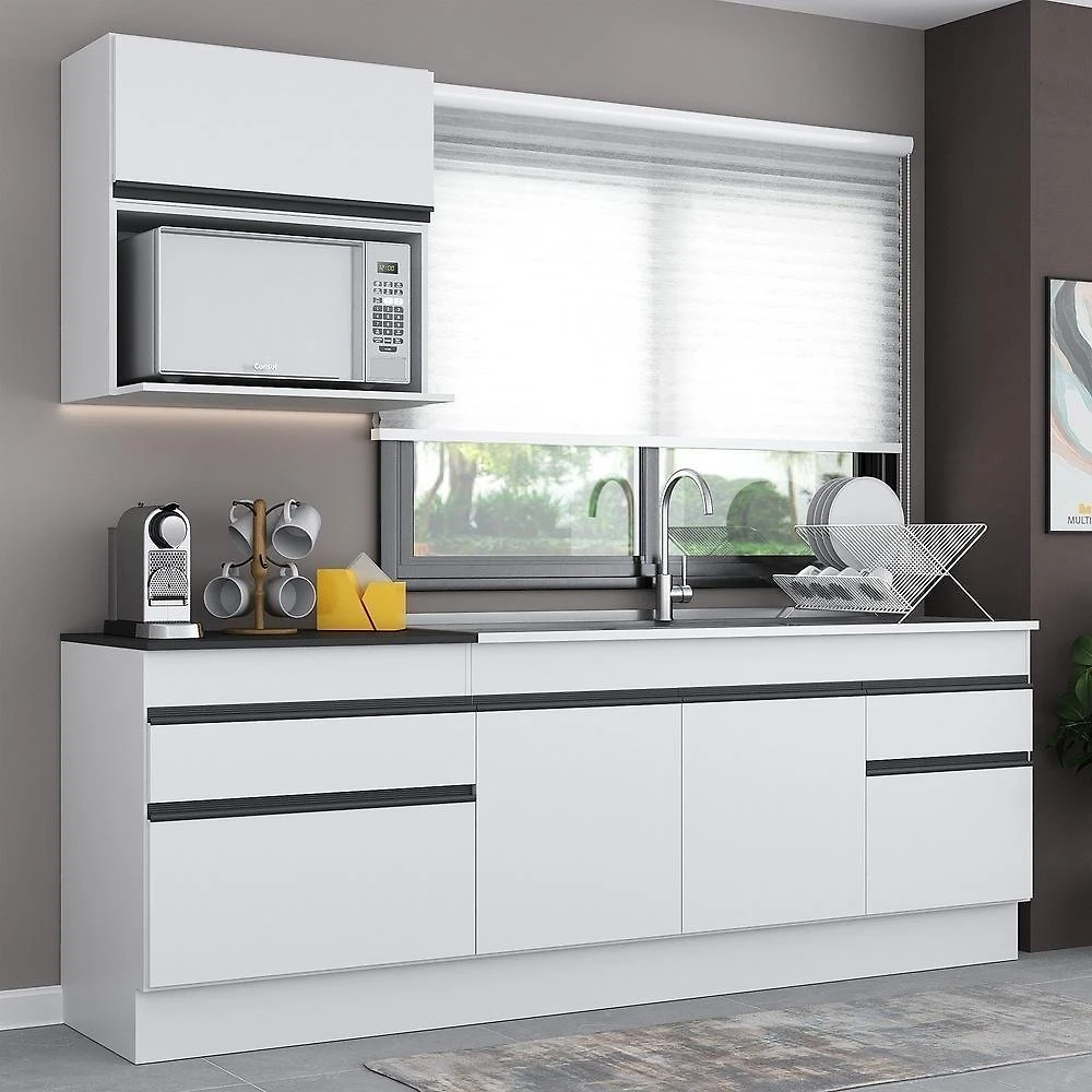 Miniatura Armário De Cozinha Compacta Mp2110.964 Branco/preto
