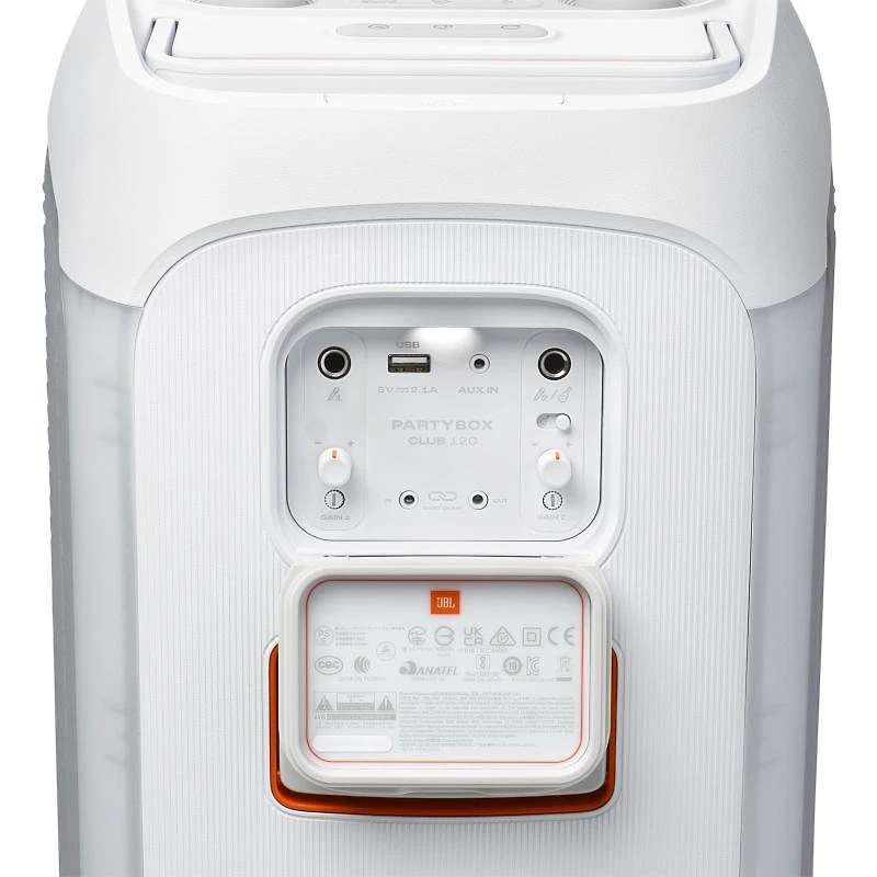 Miniatura Caixa de Som Bluetooth JBL Partybox Club 120 Branca