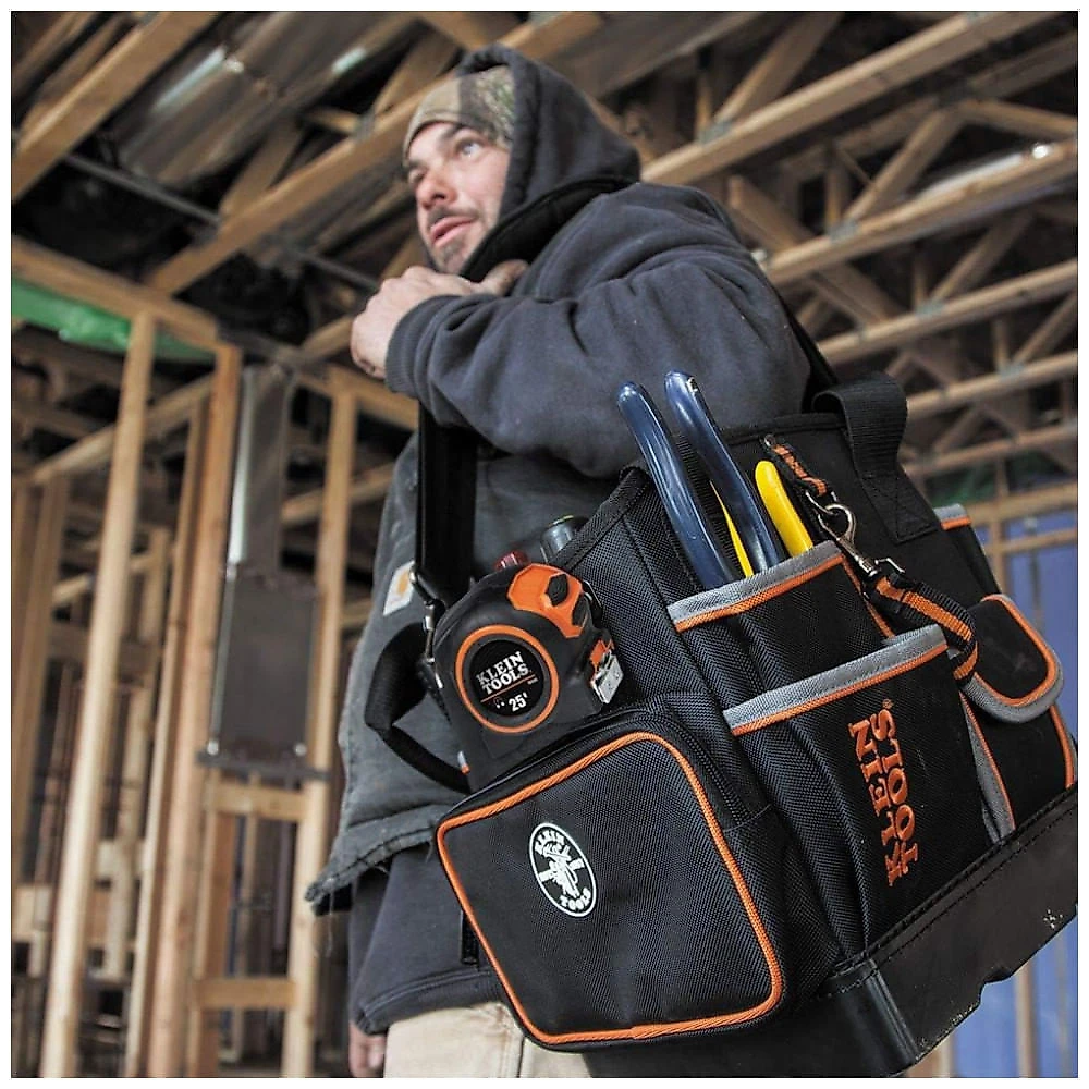 Bolsa de Ferramentas Organizadora com 40 Compartimentos, KLEIN TOOLS 5541610 14, Preto