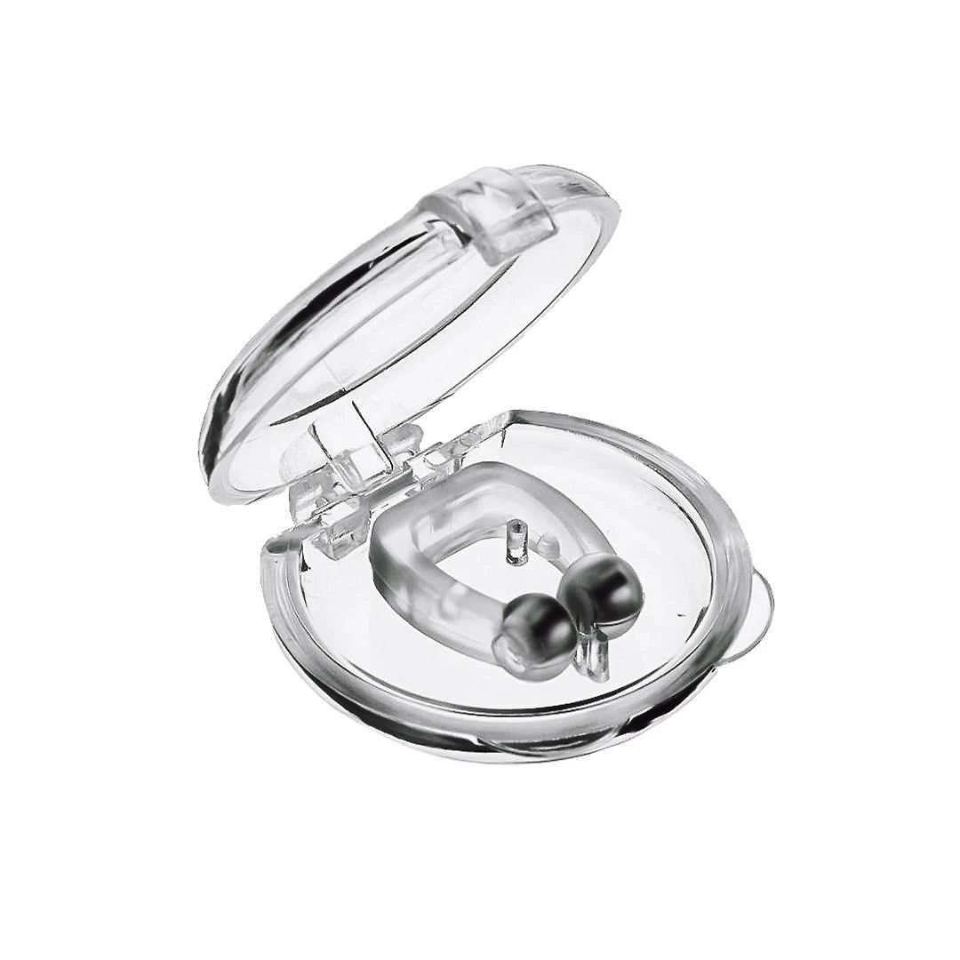 Miniatura Clip Nasal Anti Ronco Magnético Imã Apneia Nariz Original Transparente - Dilatador nasal - Unidade - 1