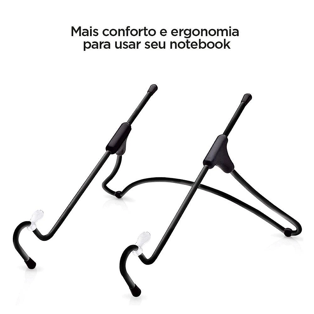 Suporte Octoo UpTable p/ Notebook  Preto Fosco