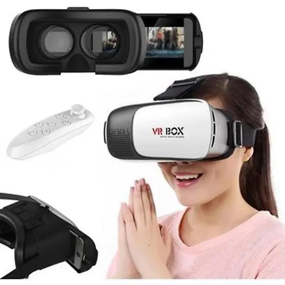 Miniatura Óculos VR Box 2.0 + Controle - Realidade Virtual 3D