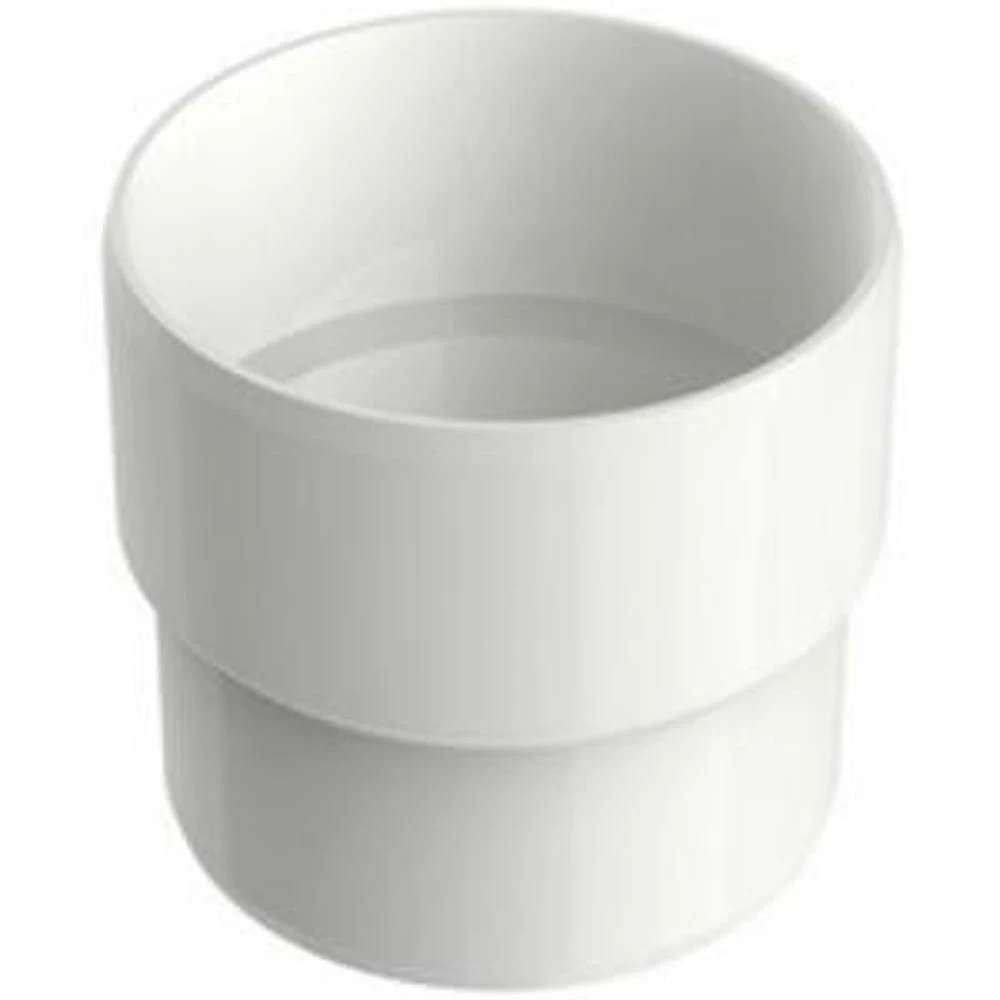 Acoplamento Condutor Circular Aquapluv Style 32198899 88mm Branco para Calha Tigre