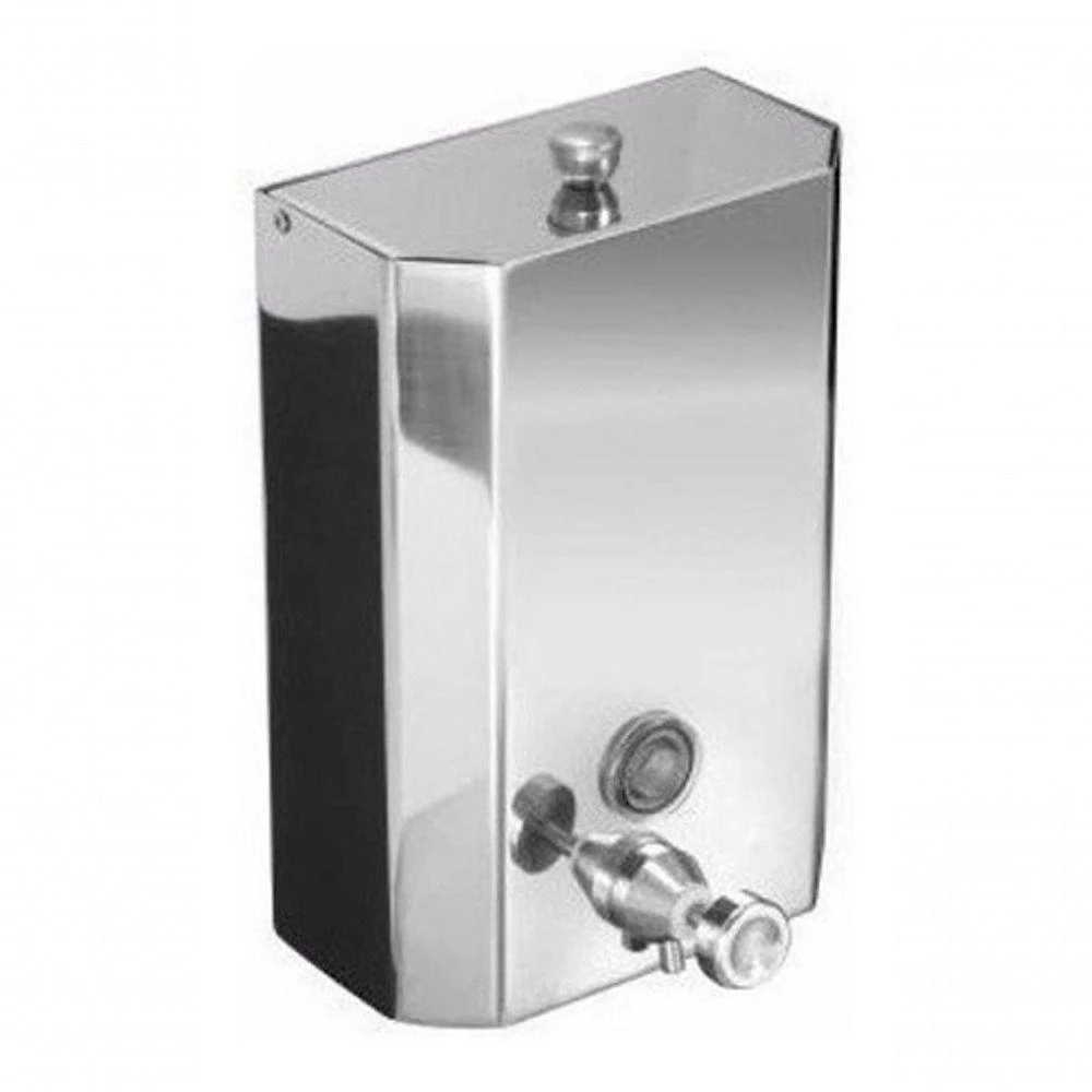 Saboneteira J16a 2L em Aço Inox AISI 304 com Válvula em Latão Cromado Inox Higipack