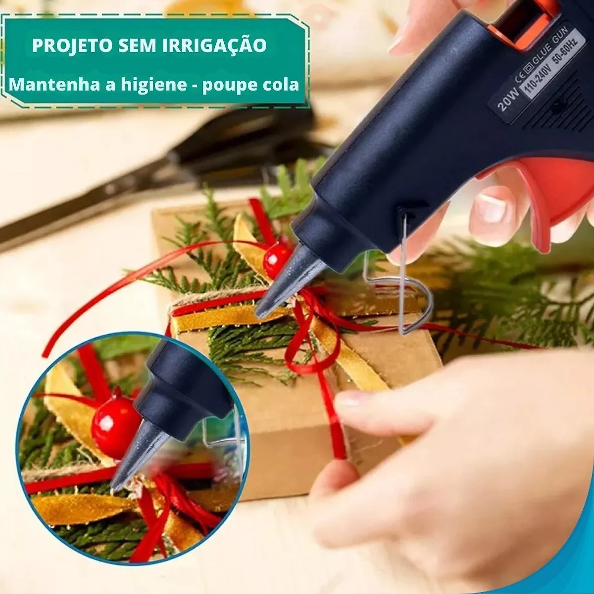 Miniatura Cola Quente Bivolt 110V/220V Artesanato Alta Qualidade E