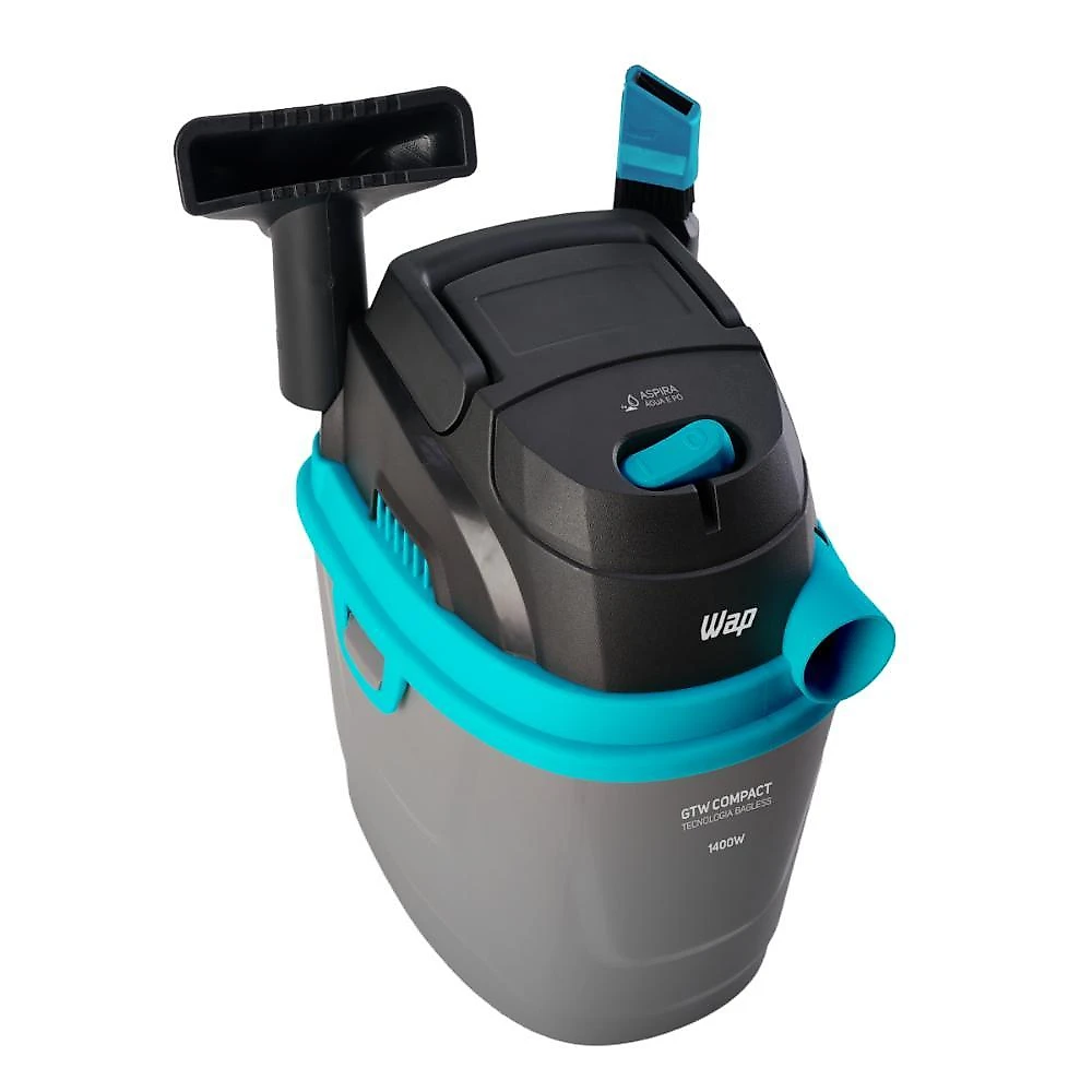 Aspirador de pó e Água portátil 1400w 150 mbar 5,5 litros pequeno e potente com soprador wap gtw compact 127v