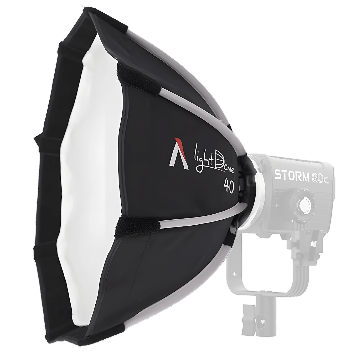 Kit 3 Iluminadores LED Aputure STORM 80c BLAIR-CG Full Color 80W IP65 e Case (Bivot)