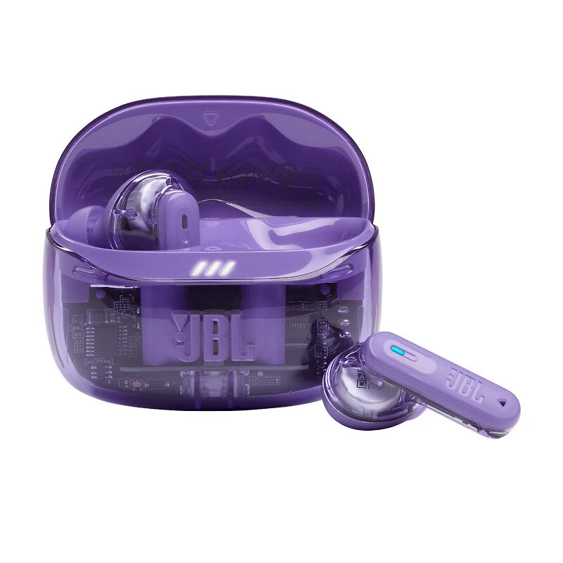 Fone de Ouvido Bluetooth JBL Tune Beam 2 com Transparência Roxo