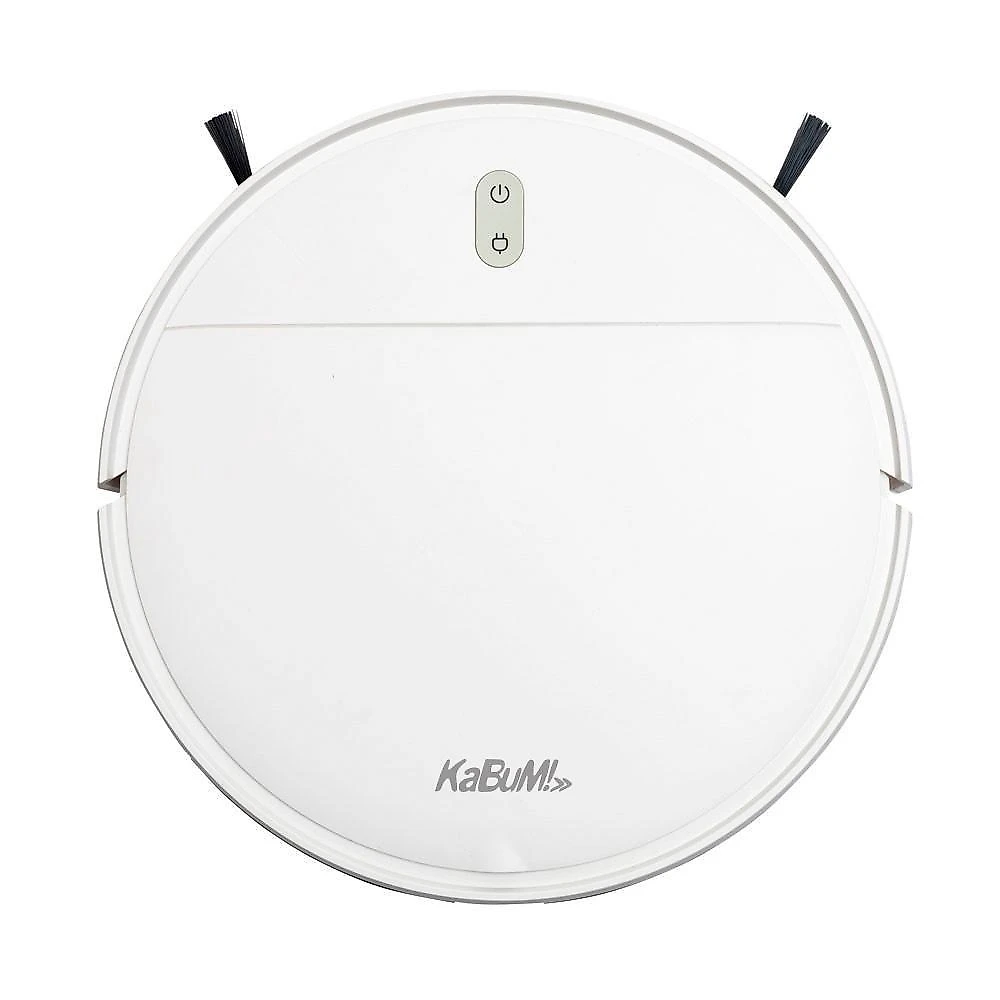 Robô Aspirador e Passa Pano KABUM! smart 100 - 5 Modos de Limpeza, Sensor Anti-Queda, Base de Carregamento - Bivolt - Branco - KBSF005