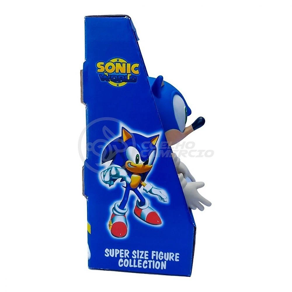 Boneco Action Figure Sonic Articulado 23cm