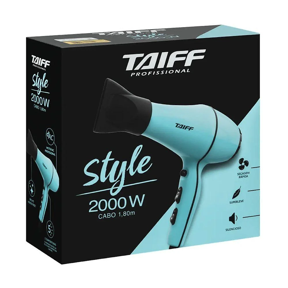Secador De Cabelo Style 2000W Azul 220V