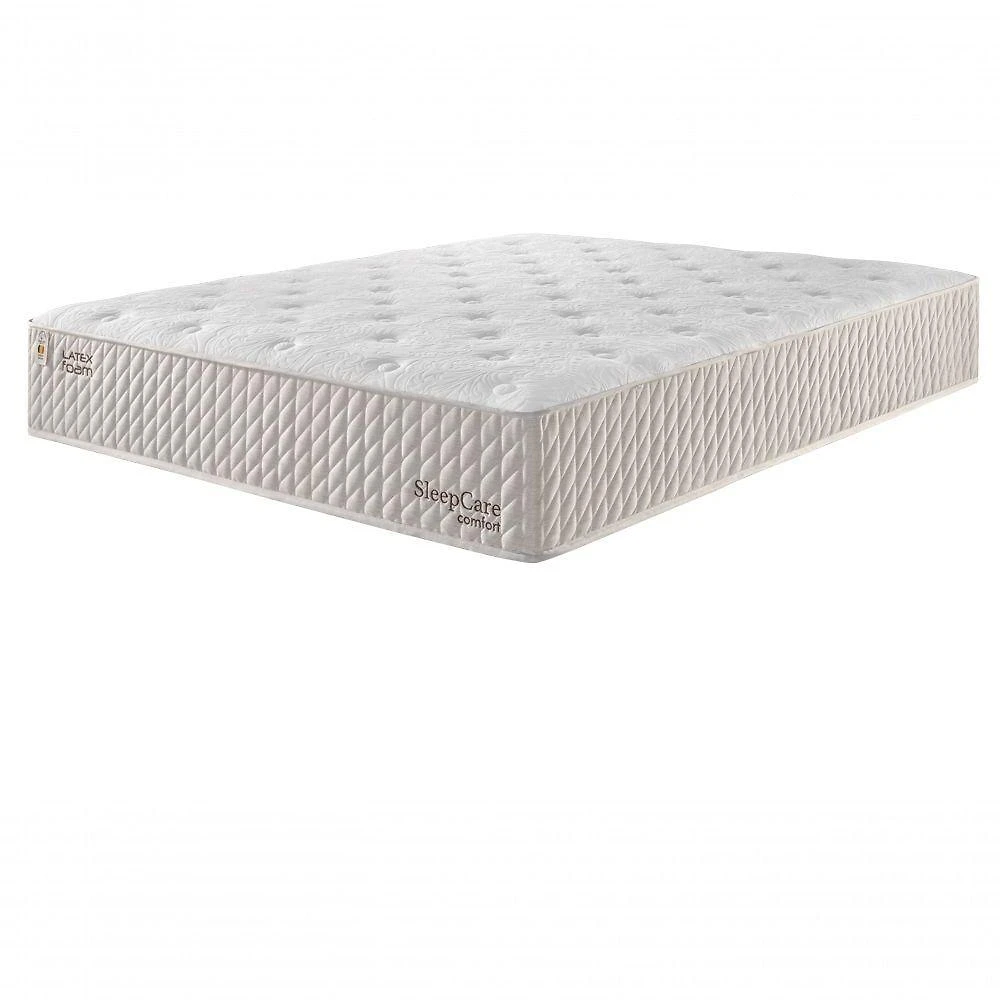 Colchão Casal Mola Ensacada D28 com Látex 138x188CM Branco Latex Foam