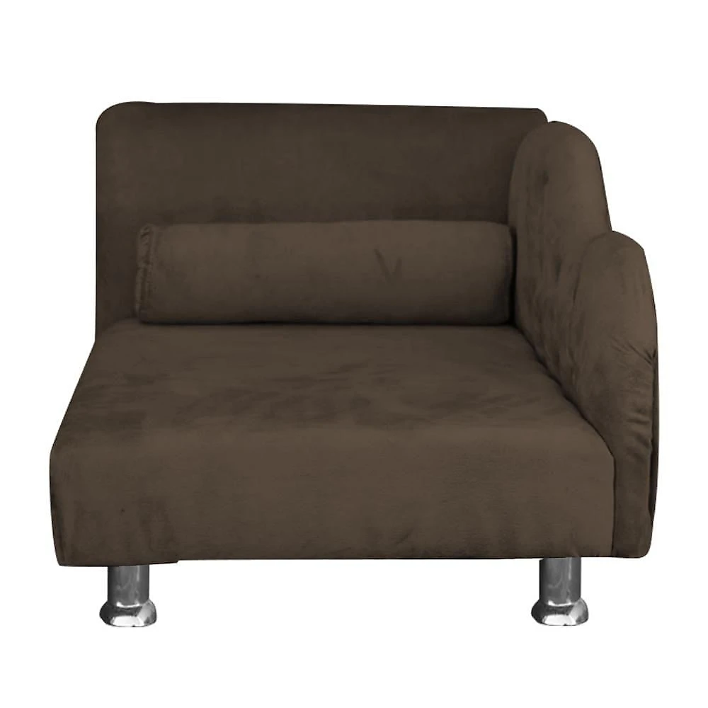 Cama Caminha Diva Pet Veludo Strass Marrom Dvinn Marrom