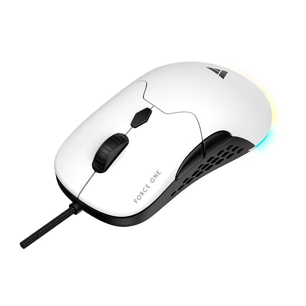 Mouse Gamer Force One Lynx, 19.000 DPI, RGB, Switchs Hotswap, Personalizável, Dual Mode Wireless ou Wired USB-C, Recarregável - FR.MO.LX.01