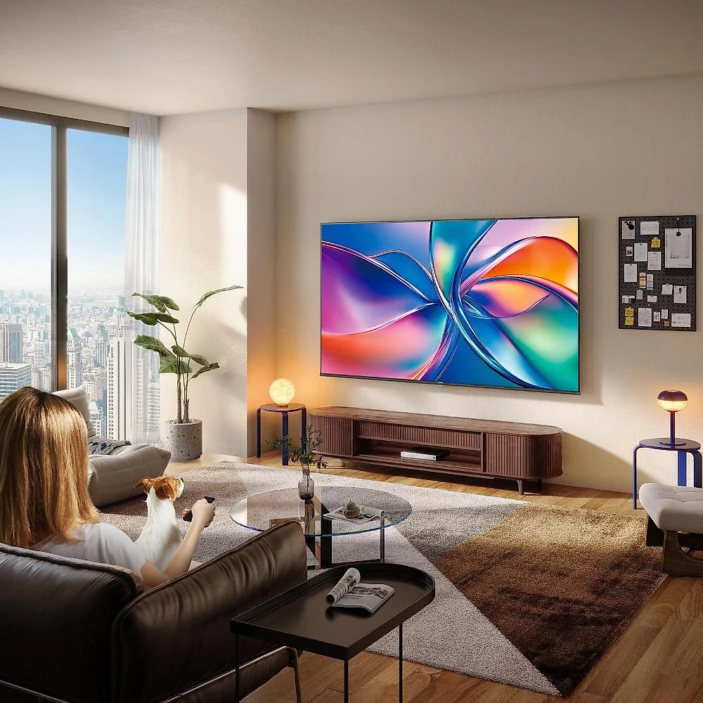 Smart tv 50” 4k hisense 50q6qv qled hdr10 dolby atmos vidaa u9 preto
