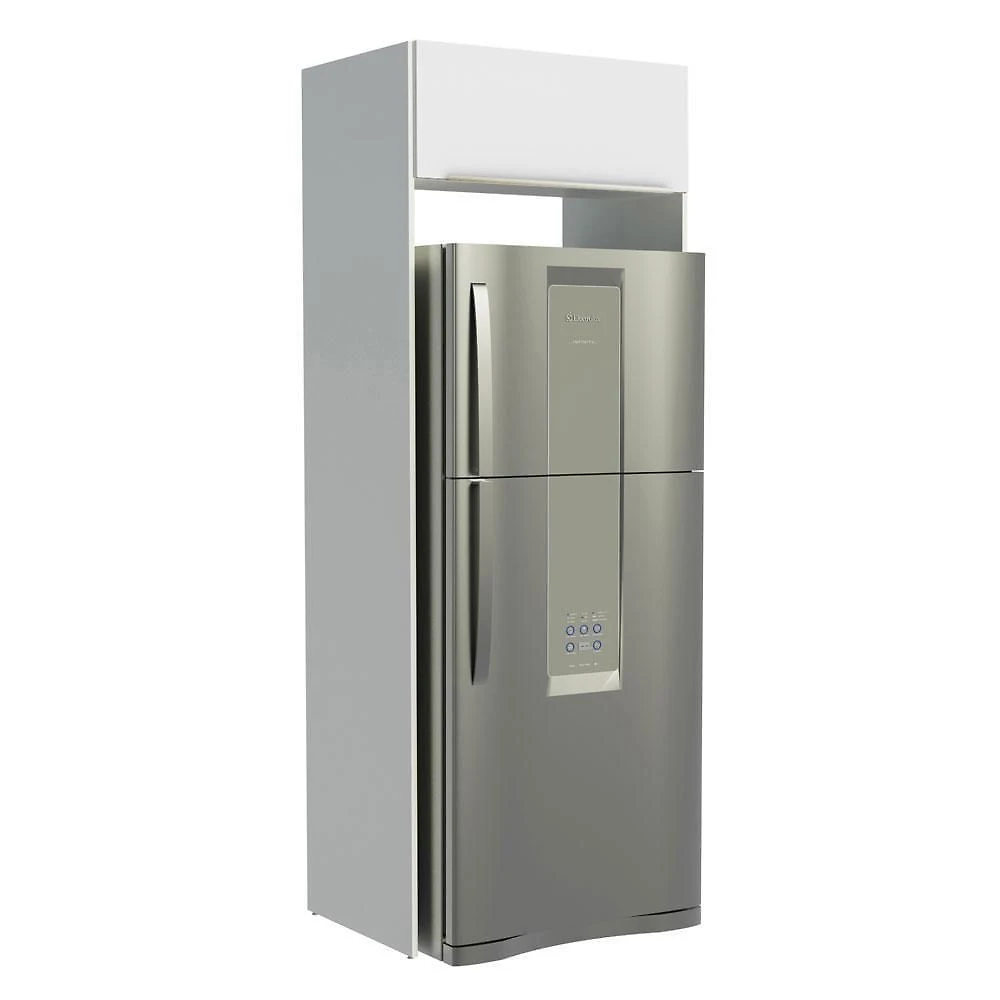 Porta-geladeira 1 Porta Basculante Branco/Branco Veludo