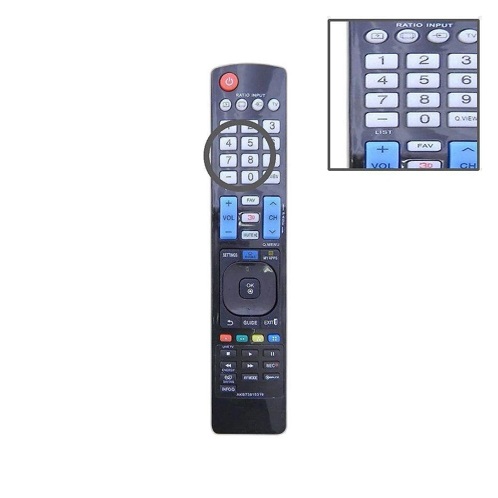 Controle Remoto Grupo MXT 01281 para TV LED LG My Apps Modelo AKB73615319