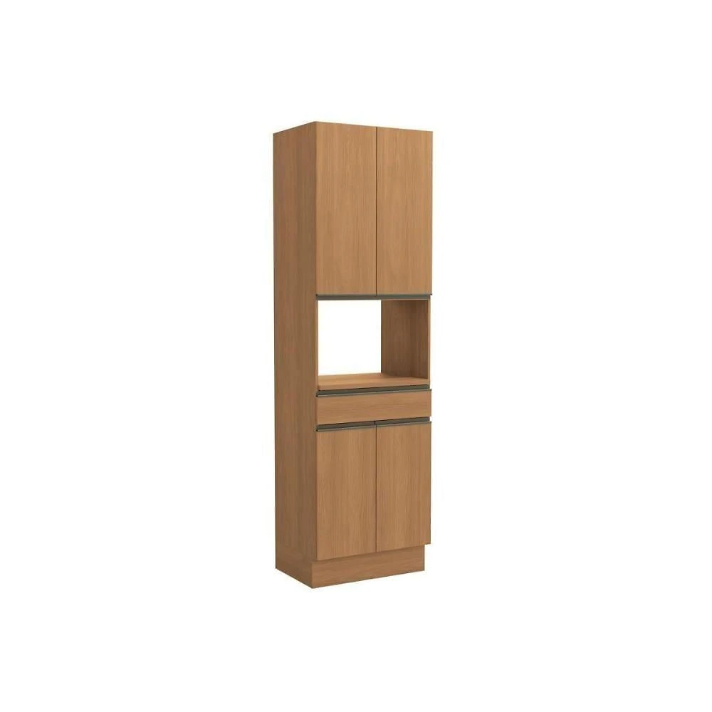 Torre Quente De Cozinha Maxxi G751 Com 4 Portas 1 Gaveta E 1 Nicho Para Forno 70cm Canela - Kappesberg