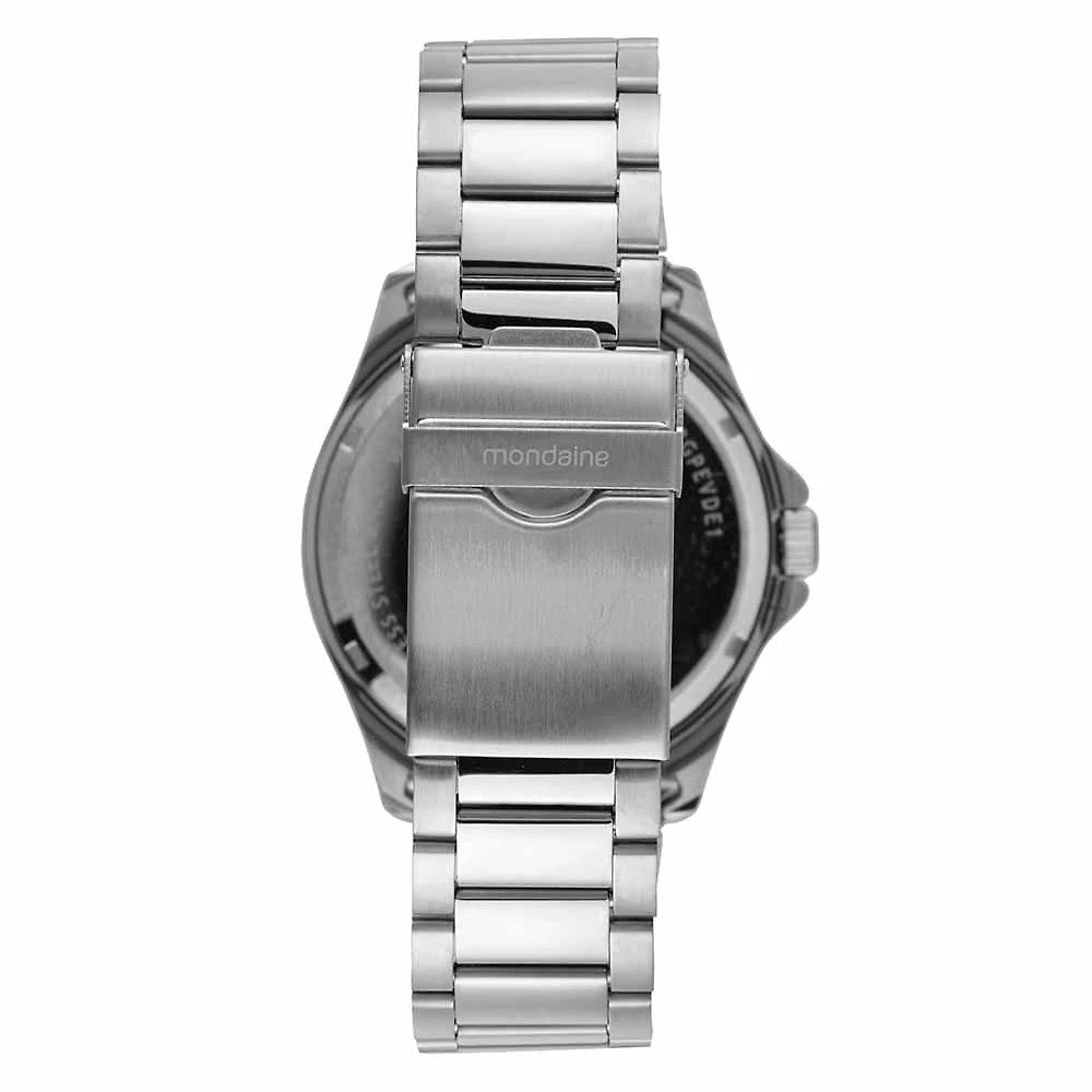 Miniatura Relógio Masculino Casual Com Calendário Prata