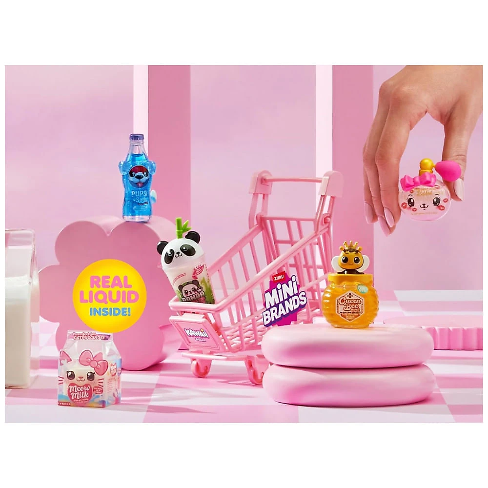 Mini Brands Kawaii Capsule ZURU Kit 2 Unidades Miniaturas Surpresa Temática Japonesa, Scented, Slime Interativo, Plástico, Colecionável
