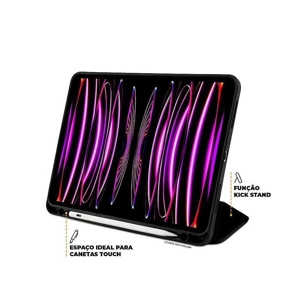 Capa para Samsung Galaxy Tab S10 Lite Clear View com Proteção Completa e Suporte Dobrável Gshield