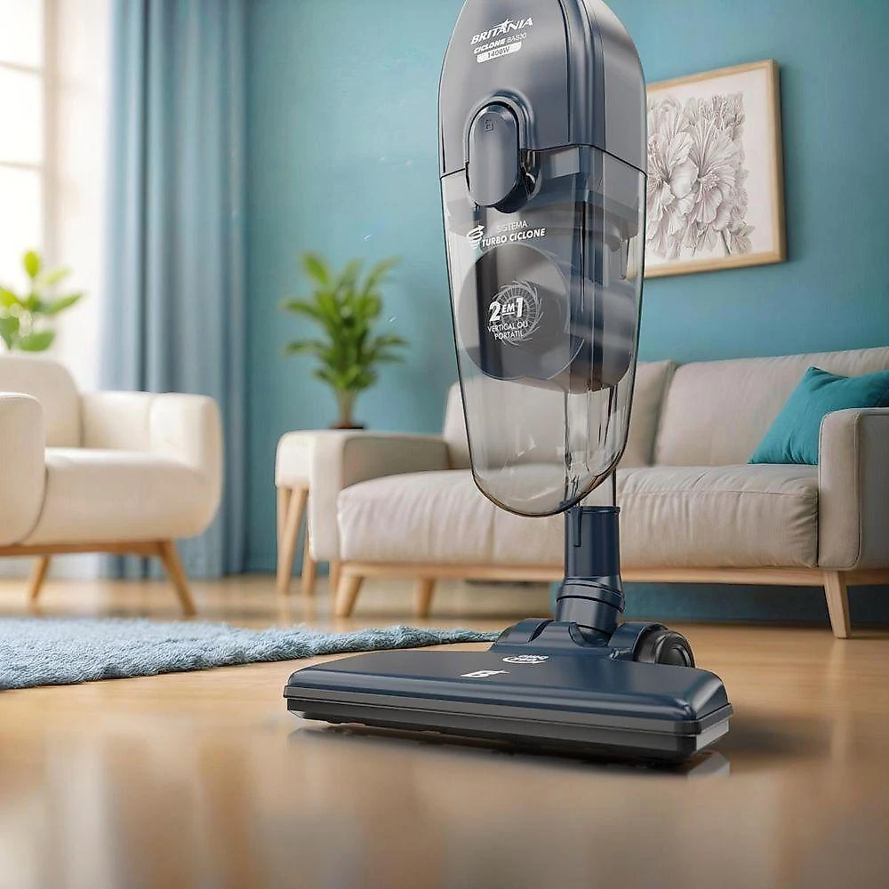 Aspirador De Pó Vertical Britânia 2 Em 1 1400W BAS30 1,5L 110V