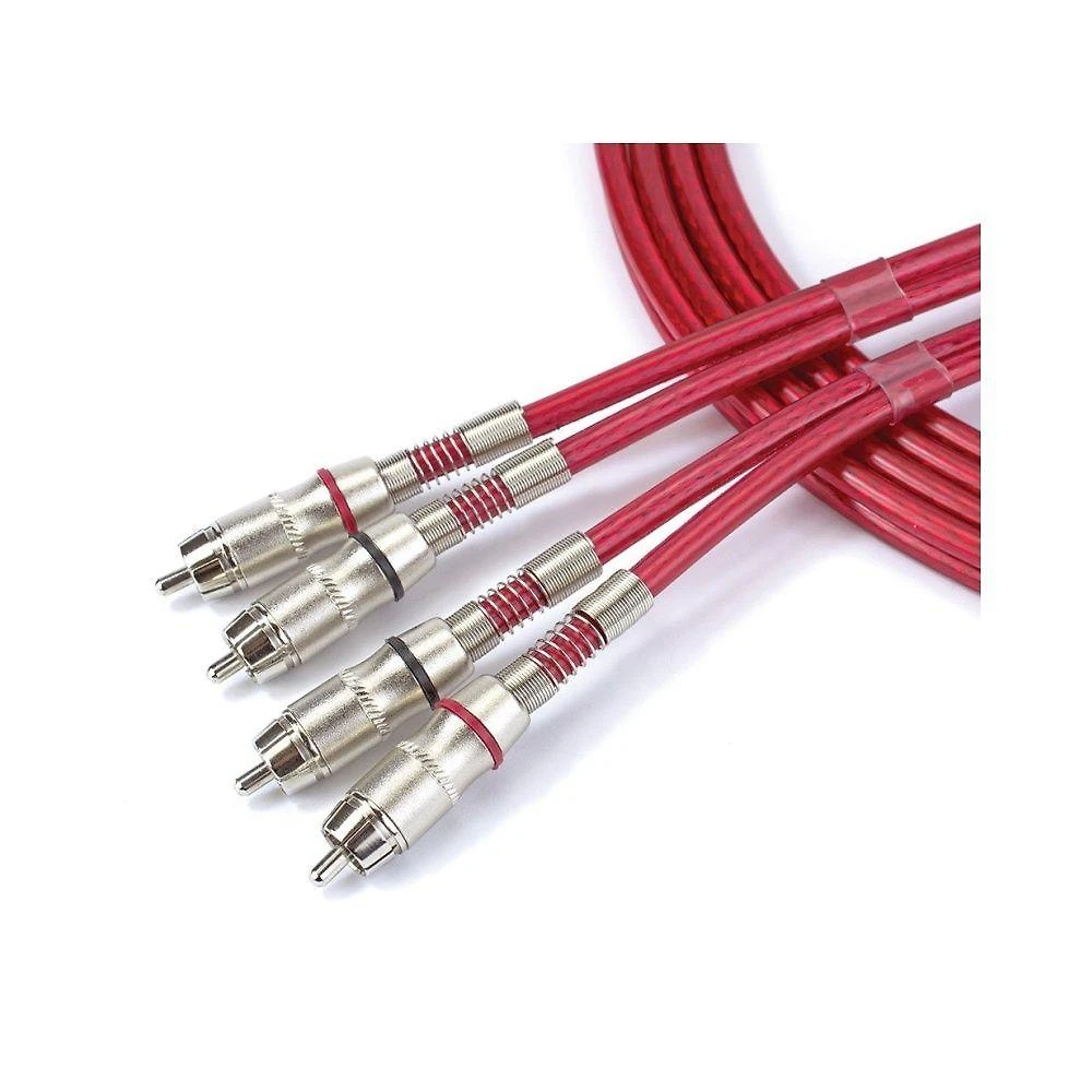 Cabo RCA Estéreo Rca Paredão 5 Metros Vermelho Cristal Santo Angelo