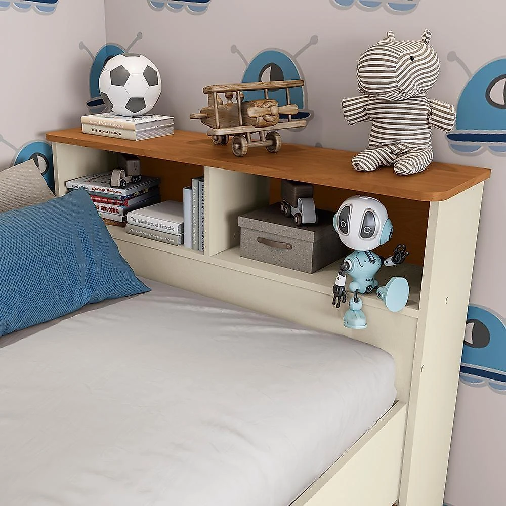 Quarto Infantil Completo 6 Peças Crescer 1 Porta 5 Gavetas Argila-jequetiba Kappesberg