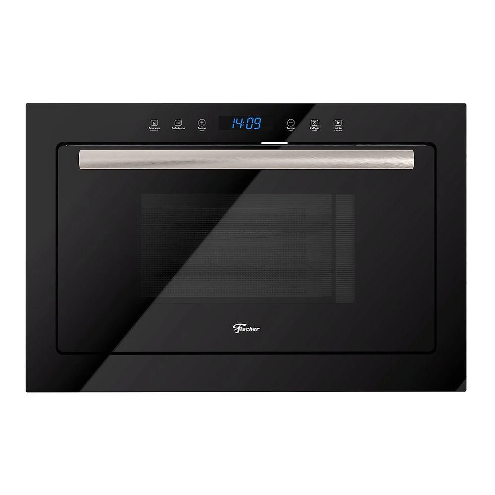 Micro-ondas de Embutir Fischer Infinity 25L 900W com Grill Preto 110V