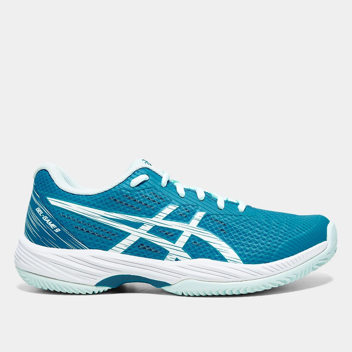 Miniatura Tênis Asics Gel-Game 9 Clay/Oc Feminino Azul+Branco - 35