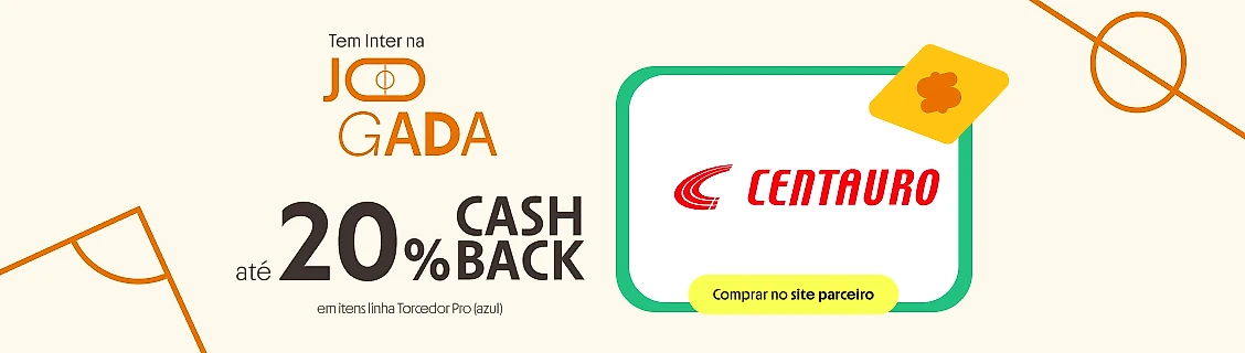 CENTAURO COM ATÉ 20% DE CASHBACK