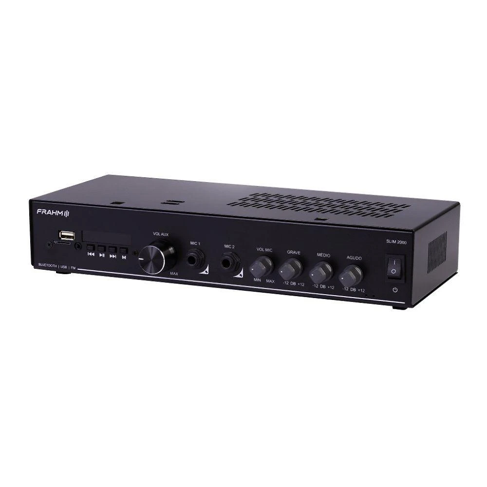 Amplificador Frahm Slim 2000 Optical G6 Mono Classe AB 120W RMS 2Ohm Bivolt