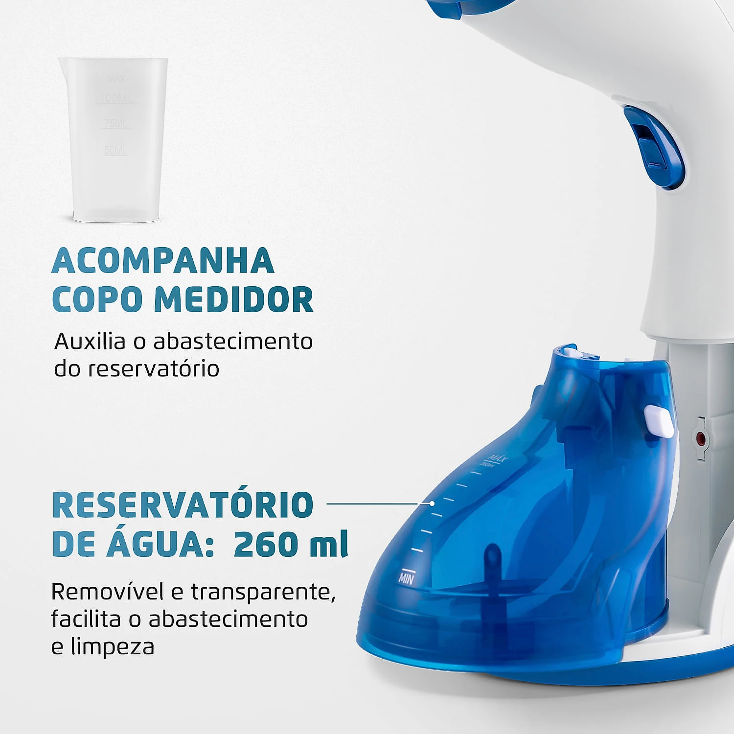 Passadeira Portátil a Vapor Mondial Fast Steam VP-09 127V