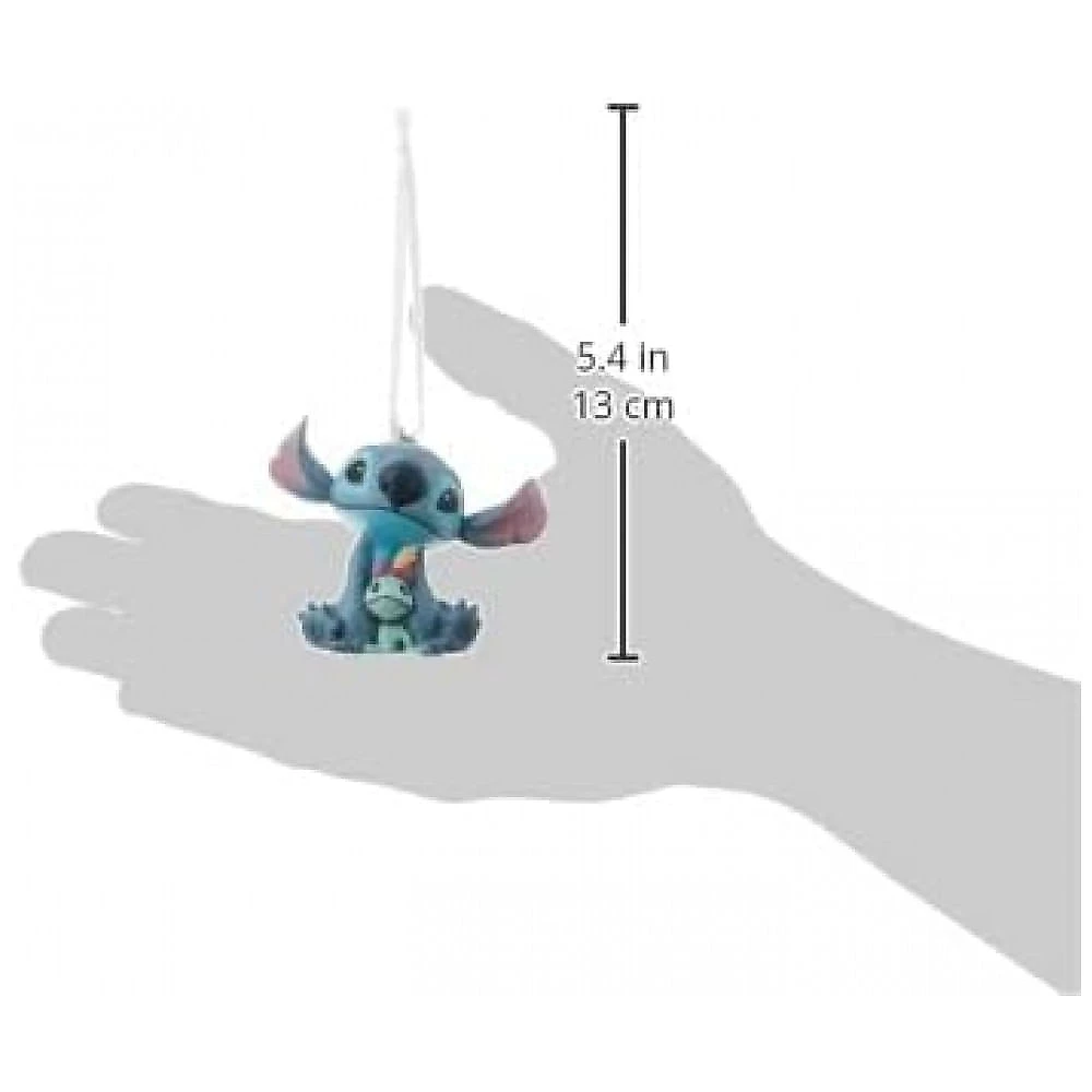 Enfeite Natalino Hallmark Disney Lilo & Stitch Com Scrump Resina Para Pendurar 3” Modelo B09GJGPMML