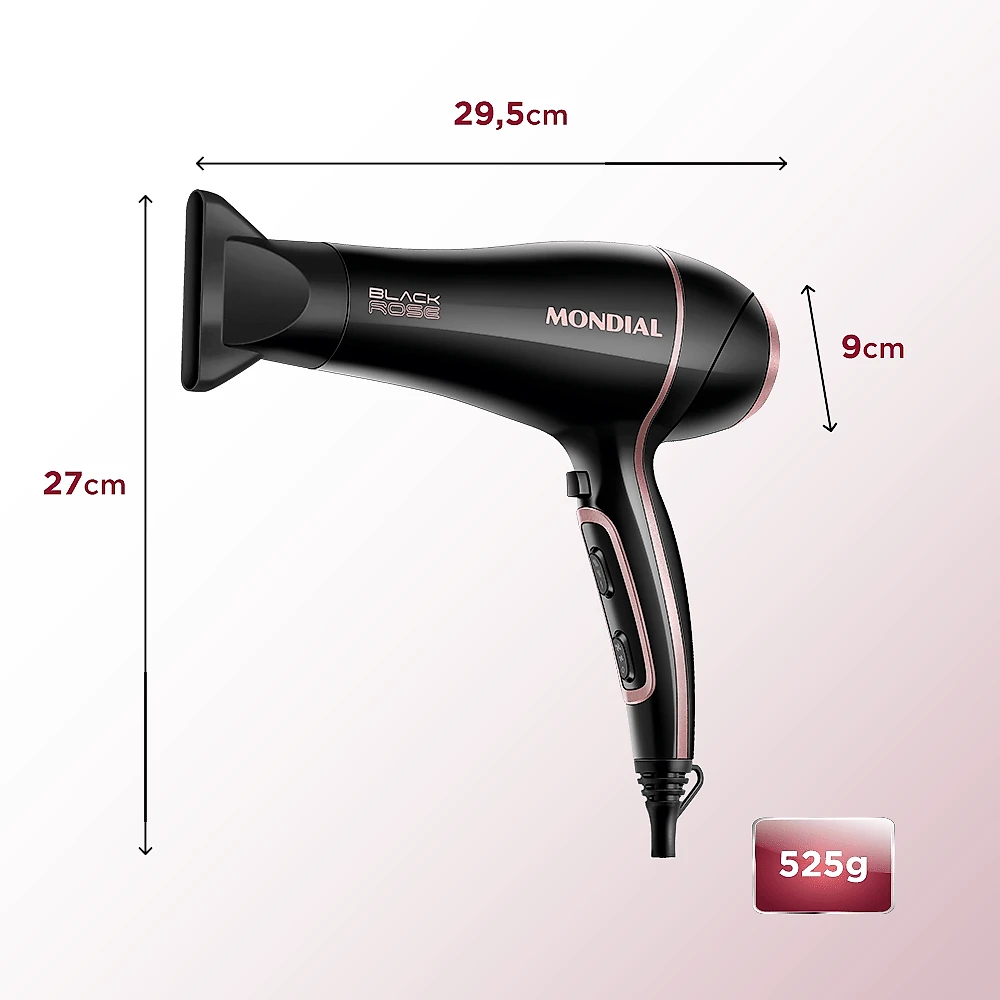 Secador De Cabelos Black Gold Mondial SCN-02 SECADOR CABELO SCN-02 127V/60Hz