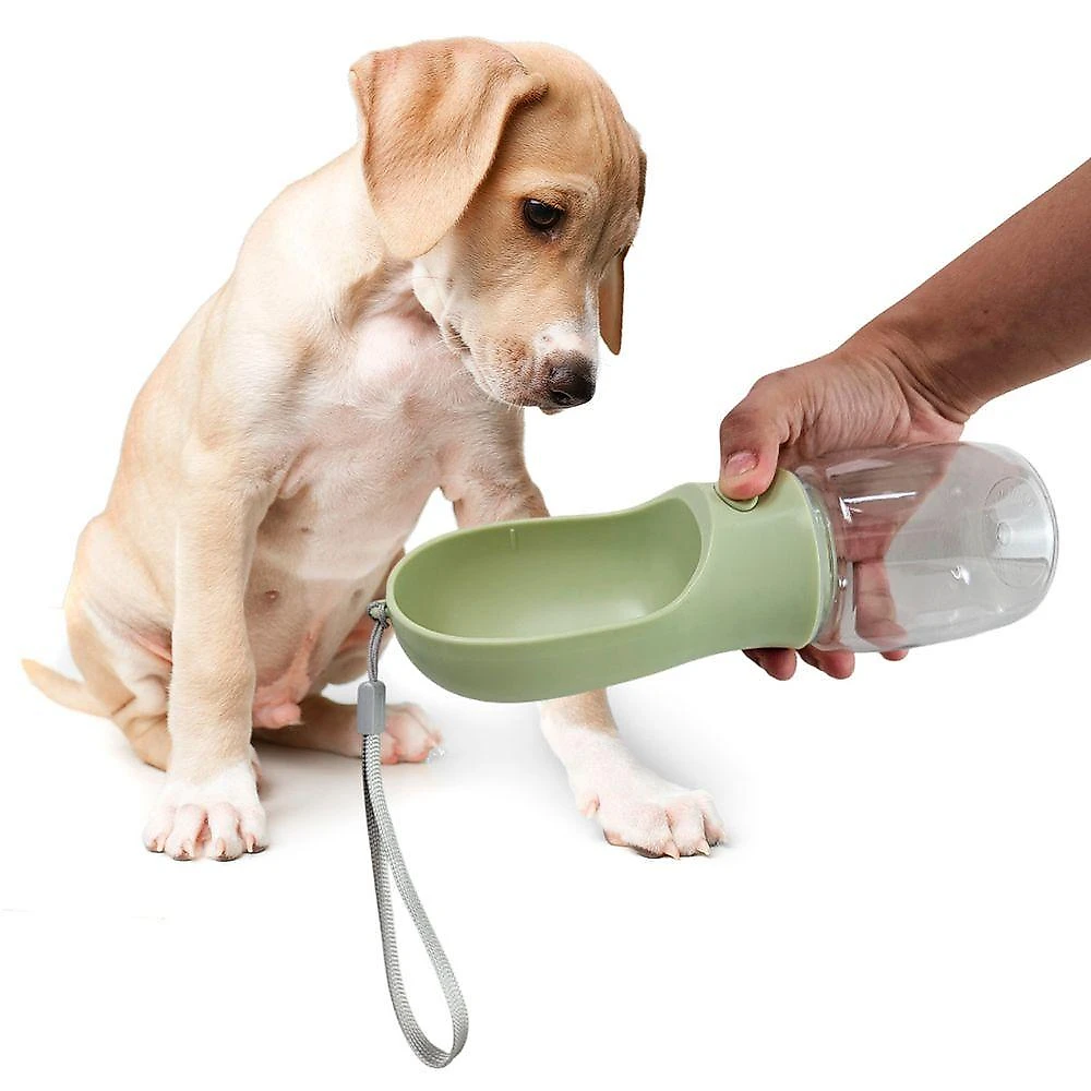 Garrafa Bebedouro Portátil AB Mídia SU-COP Pets 350ML Verde Claro