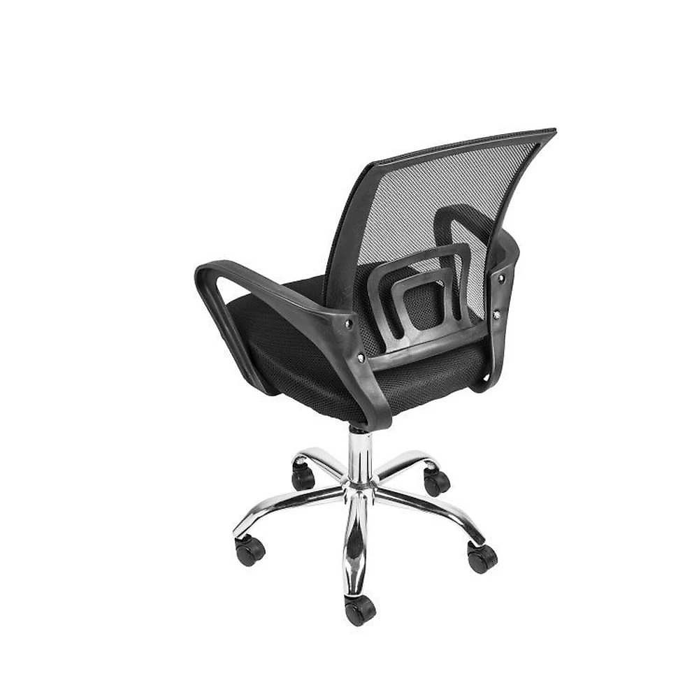 Kit 2 Peças com Escrivaninha 127cm Me4135 e Cadeira Diretor Tela Mesh Tok 3310 Espresso Móveis Escrivaninha 127cm Me4135 com Cadeira Diretor Tela Mesh Tok 3310 Espresso Móveis Amendoa
