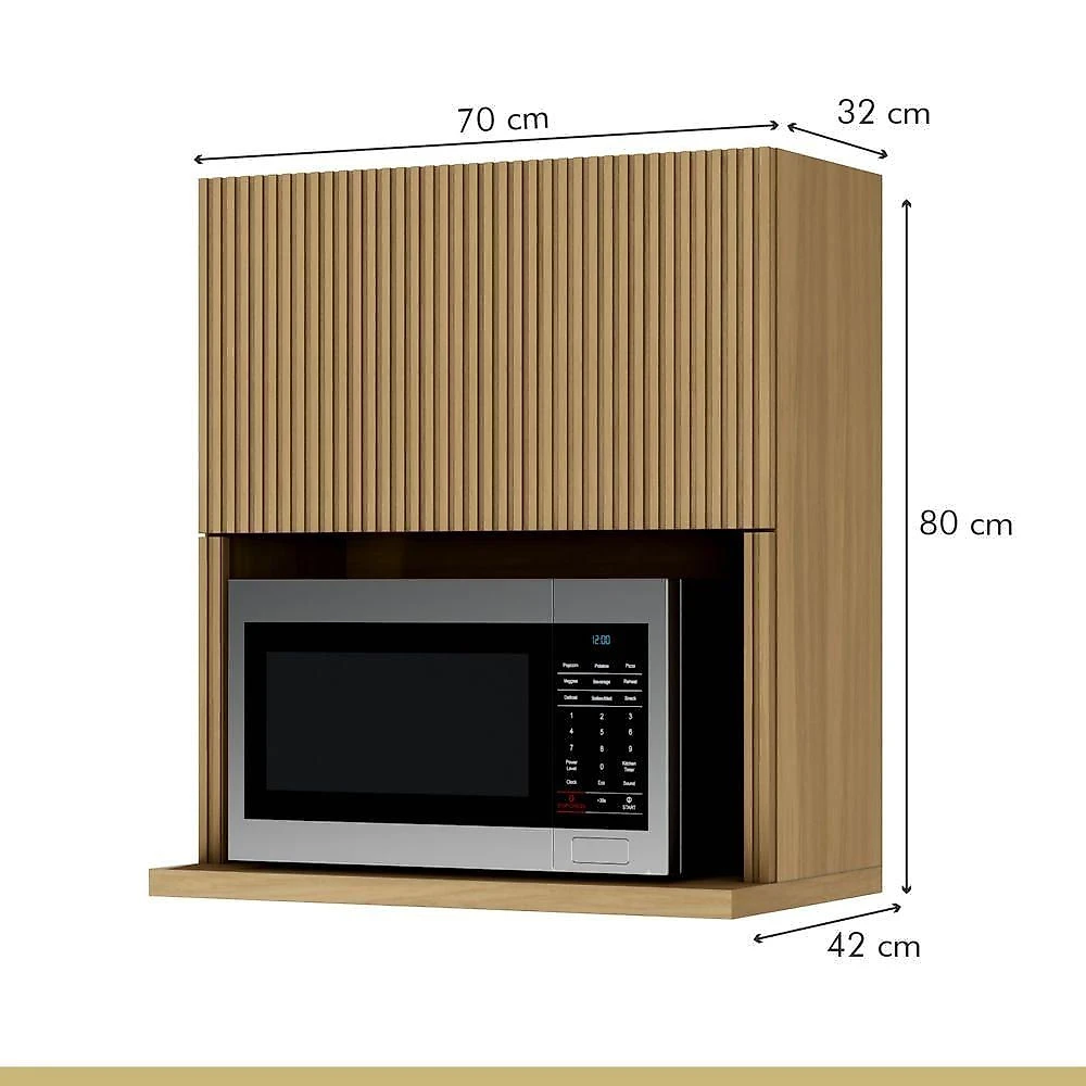 Cozinha 10 Peças 100% Mdf Rainha Gourmet Nature-verde