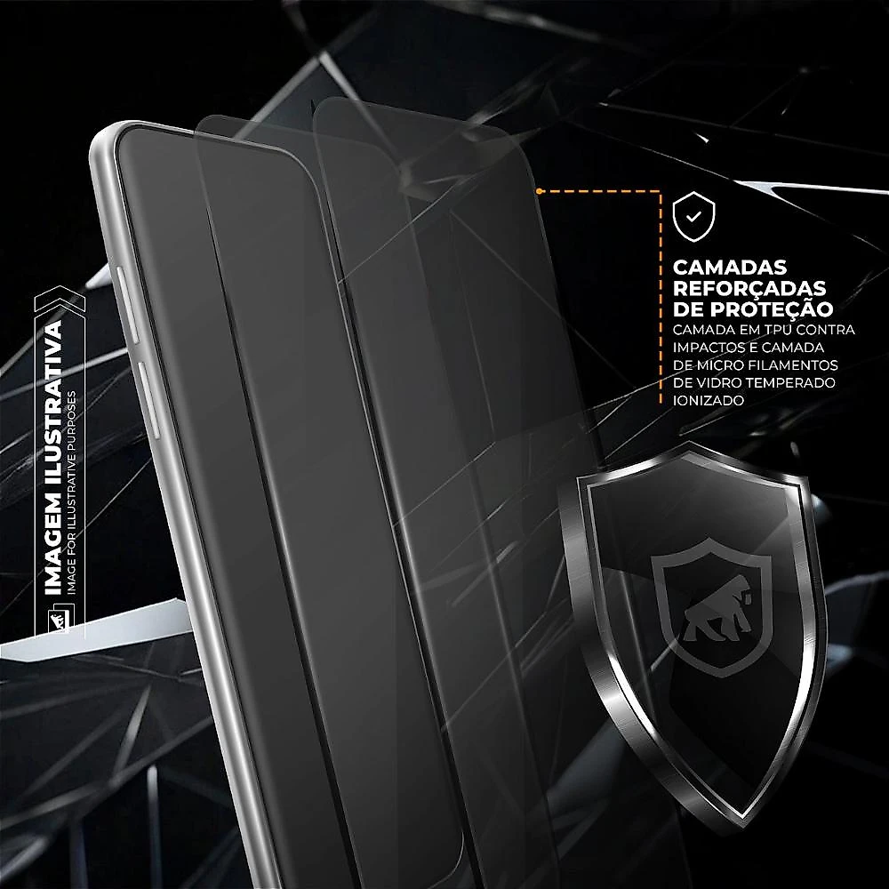 Película para iPhone 15 - Dual Glass Preta - Gshield