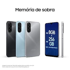 Celular Samsung Galaxy A17 4G Tela 6.7" 128GB Super AMOLED Câmera Tripla 50MP Preto