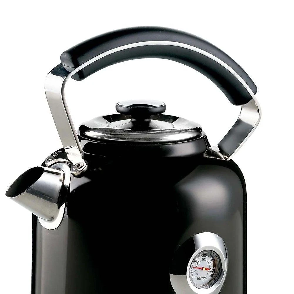 Chaleira Elétrica Ariete Moderna Preta 1,7L 1500W Automática Ferve Água Rápido 220V
