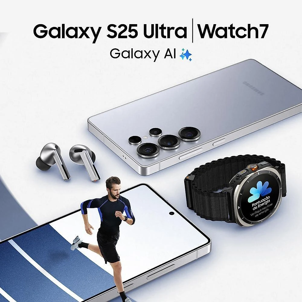 Smartphone samsung galaxy s25 ultra titânio preto 256gb, tela 6.9", 12gb ram, ai inteligência artificial, ip68, s-pen, snapdragon 8 elite e 4 câmeras