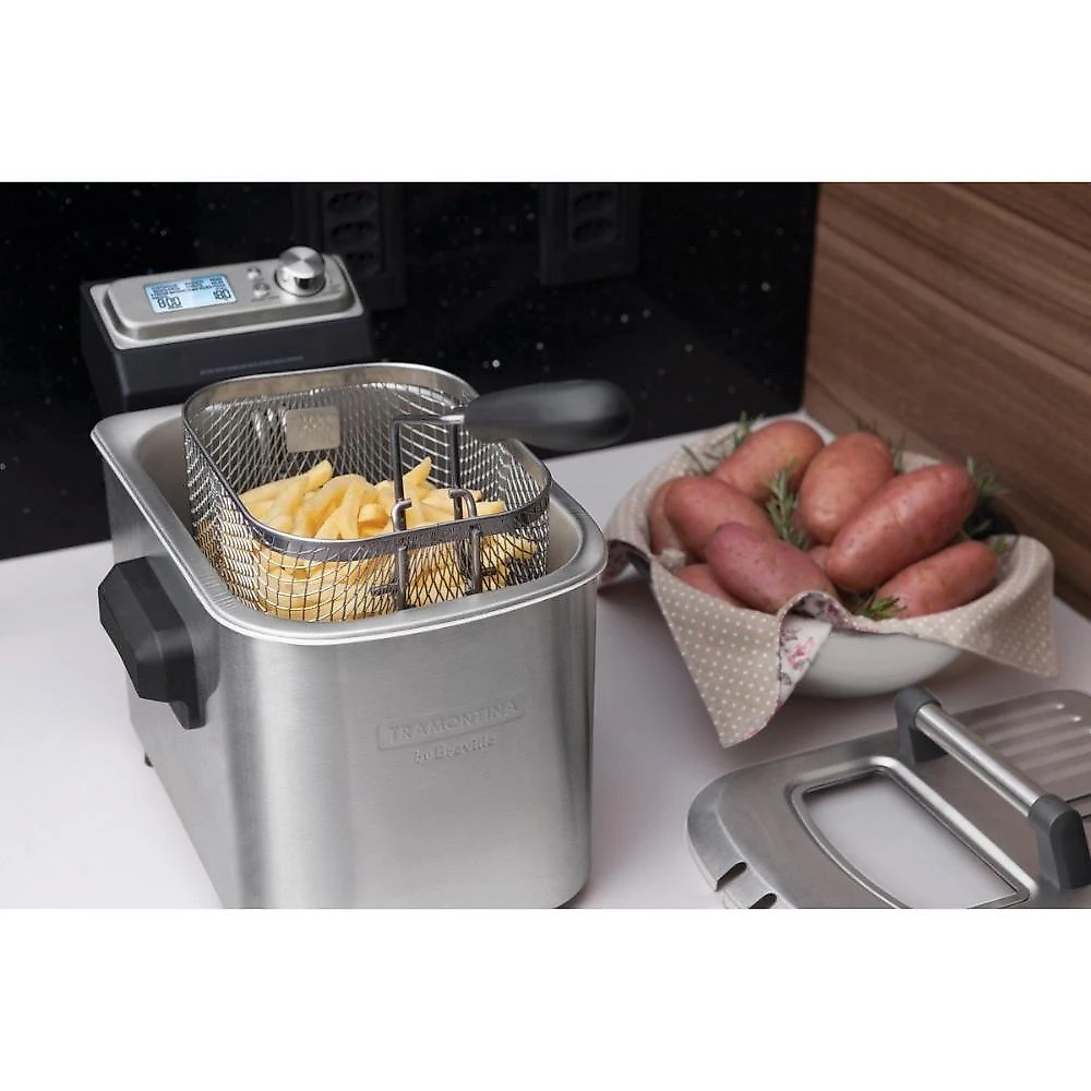 Fritadeira Elétrica com Óleo Tramontina Smart 4L 1900W 7 Funções 220V