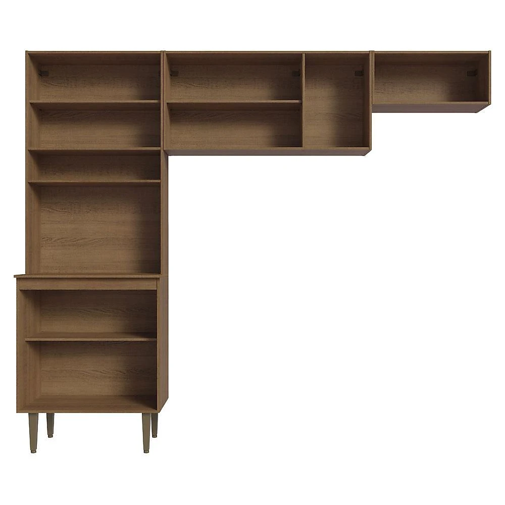 Kit Área de serviço lavanderia 235cm rustic gourmet madesa